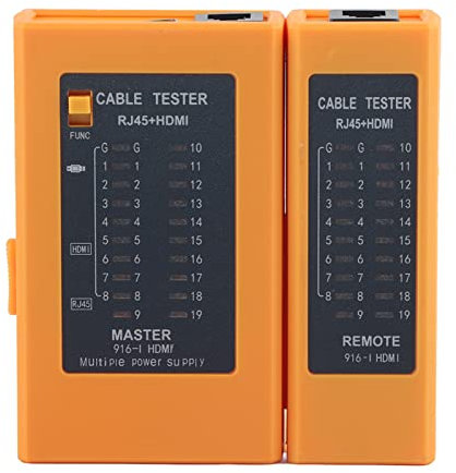 Cable Tester, Network Cable Tester Cable Detector Tool for RJ45+HDMI Wire Line Finder Multifunction Industrial Control, Computer Ethernet Cables