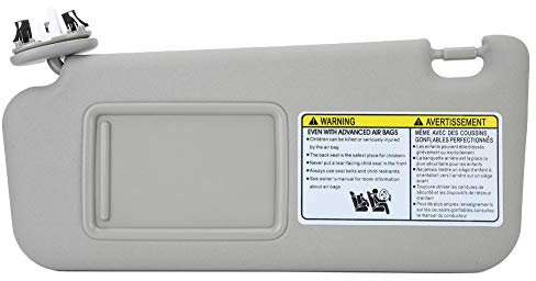 Visera Parasol para Auto del Lado Izquierdo del Conductor para RAV4 2006-2009 - Gris, Protege las Partes del Camión y Proporciona Parasol para la Ventana