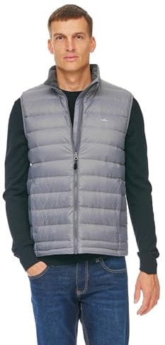 Jeff Green Herren Leichte 750 Cuin Daunen Weste Gerry, Größe:S, Farbe:Light Grey