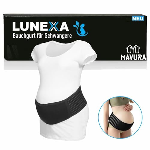 MAVURA LUNEXA Bauchgurt Schwangerschaft Bauchband Bauchstütze Beckengurt Schwangerschaftsgurt Stützgürtel Umstandsbauchgurt verstellbar