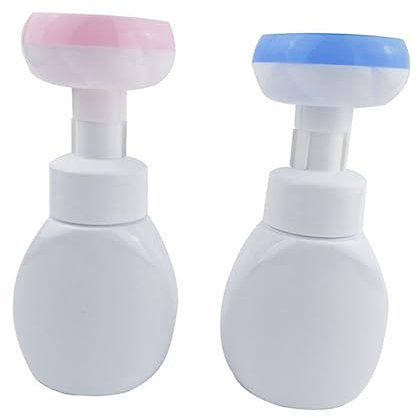 POPETPOP 1 Pétillante De Fleurs Flacon Pompe Mousseur Bouteilles en Mousse Flacons Distributeurs Tasse à Bulles Voyage Matériel pour Animaux De Compagnie Forme De Fleur