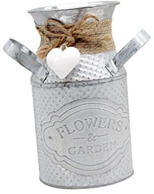 DECHOUS 1pezzi Round Iron Flower Pot for Cactus and Garden Decor Stylish Home Office Planter for Decorative Gardening and Indoor Use