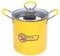 Friteuses, Friteuse 3L Avec Panier Pour un Usage Domestique Petite Friteuse Jaune Avec Panier Pot De Friteuse En Acier Inoxydable Avec Couvercle De Support De Filtre à Huile Pour la Cuisine à Domicile
