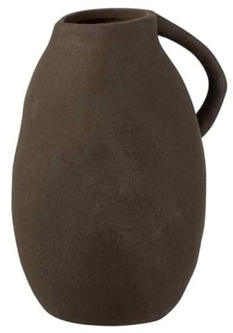 Vase Design en Céramique Cruche 25cm Noir