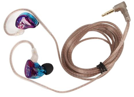 Monitor In-ear ZST X, Auricolari Ibridi a Doppio Driver Aggiornati con Strati Sonori Ricchi di Utilizzo Flessibile e Compatibili con Tablet Lettori Mp3 (senza (Standard