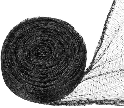 PATIKIL Bird Netting, 13x33Ft Garden Mesh Netting Gardening Protection Net Chicken Coop Deer Fence Nets for Plants Fruit Trees Deer, Black