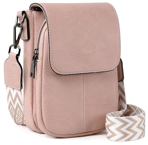 TAN.TOMI Borse a tracolla da donna, rosa cipria