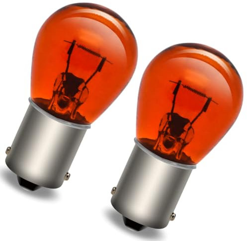 SOFOC-1156 BA15S P21W 7506 S25 Blinker Bremslichter Rückfahrscheinwerfer Für Auto/Boote & Wohnmobile S25 Birne 12V 21W Gelb 2Stk