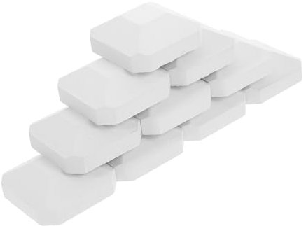 VOSAREA 10pcs Cordierite Briquettes Replacement for Gas Grill 2 x 2 Inches Portable Bbq Briquettes Self-cleaning Gas Grill Parts Suitable for Outdoor Cooking and Camping