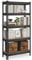 SONGMICS Schnelle Montage, Schwerlastregal, Standregal, Lagerregal, Küchenregal, Regal, 5 Ablagen, 30 x 75 x 150 cm, bis 875 kg belastbar, für Keller, Küche, Arbeitszimmer, vintagebraun GLR300B11