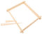 Gadpiparty 1 Set Macchina per Tessitura Fai -da -Te Telaio in Legno Intrecciato Kit per la Lavorazione Manuale Telaio per Tessitura per Adulti di Legno Beige