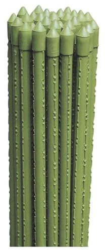 LoviStore 25 PZ Cannette in Metallo Plasticato Tutore in Metallo Rivestito in Plastica, Canne Reggi Piante per Supporto, Sostegno, Ancoraggio, per Orti, Serre, Vivai, Giardini (Ø 8 mm x h 75 cm)