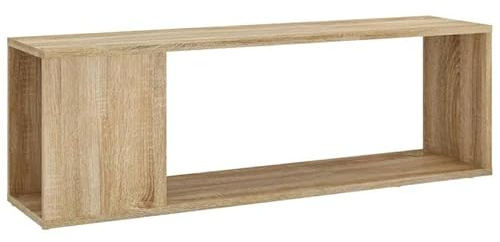 Eleganz Regalsystem TV-Schrank Sonoma-Eiche 100x24x32 cm aus Holzwerkstoff - Stilvoll & Platzsparend für Wohnzimmer & Büro