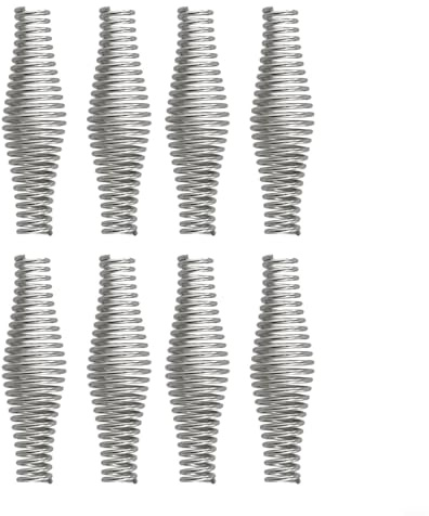 CYRENT Federstahlgriff, verzinkt, flexibler Herd-Türgriff, Ersatz für Grills, Holzbrenner, Kamin, isolierter Griff, 10,9 cm, 8 Stück