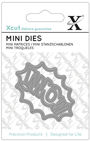 Xcut Mini Die, Wow! Carbon Steel, Art & Craft, Carbon Cutting Tool Supplies, For Beautiful Decoration, Card Making Gift Tag Wrapping Scrapbooking, Invitation Making, Crafters Companion