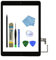 Zentop Ersatzglas für iPad Air 1. Generation, Touchscreen-Digitalisierer, Ersatzmodell A1474, A1475, A1476, mit Home-Taste, Kamerahalterung, vorinstalliertem Klebstoff, Werkzeugset.