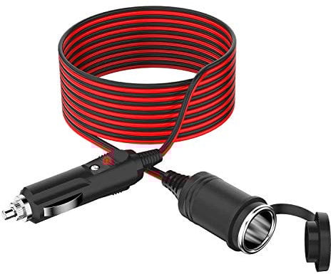 NEUE DAWN 3.5M 12V Verlängerungskabel Kfz für Auto 12/24V LKW Zigarettenanzünder mit Stecker Buchse Zigarettenstecker Kabel Wohnmobil Lieferwagen 12V 17AWG Steckdose Adapter Verlängerungskabel