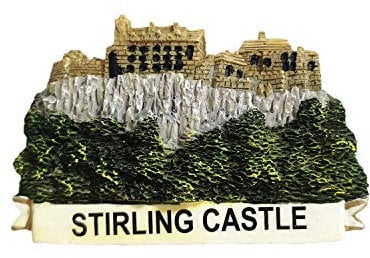 Scotland 3D Stirling Castle Refrigerator Magnet Resin Travel Souvenirs,Handmade Home & Kitchen Decoration Scotland Fridge Magnet Collection Gift