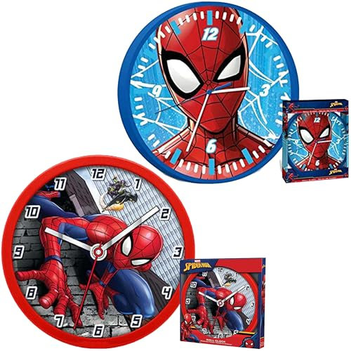 SRV Hub - Kids Licensed Analog Spiderman Wall Clock Suitable For Kids Room Decoration, Bedroom, Office Living Room, Kitchen and Home Décor