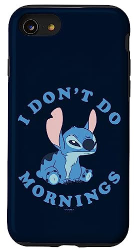 iPhone SE (2020) / 7 / 8 Disney Lilo & Stitch I Don't Do Mornings Stitch Case