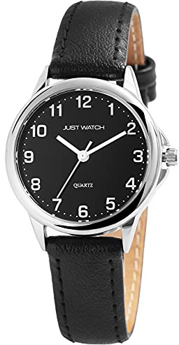 Just Watch Brigitt Damen-Uhr Echt Leder Klassisch Elegant Analog Quarz JW10169