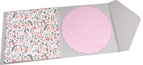 Bastel-/Bügelset mit drehbarer Schneidematte (Ø 30 cm) und Bügelunterlage (32,5 x 32,5 cm) zum Schneiden von Stoff, Papier und anderen Materialien