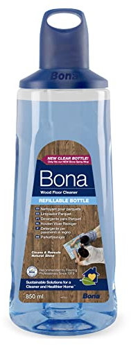 Bona Botella recargable de Limpiador de Suelos de Madera para la Bona Spray Mop Premium, 850 ml