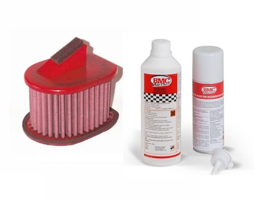 BMC - Filtro dell'aria sportivo e pulitore compatibile con Kawasaki Z750 ZR750L anno di costruzione 2007-2012