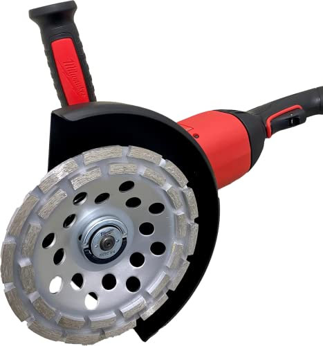 ADT DIAMANTWERKZEUGE | Diamant Schleiftopf Schleifteller 180 für Beton, Estrich Schleifscheibe universal für Winkelschleifer | Ø 180 mm Doppelreihig