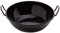 Acan Tradineur - Paellera honda con asas, acero esmaltado, 1 ración, cocinar paella, arroces, apta para cocina de gas y horno (Negro, Ø 18 cm)