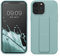 kwmobile Case Compatible with Apple iPhone 13 Pro Max - Case with Hand Strap and Stand Soft TPU Silicone Coating - Mint
