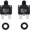 Greluma 2 pezzi Interruttore termico 16 A, protezione da sovraccarico termico 125-250 V AC 50 V DC, interruttore automatico di ripristino manuale a pulsante 16 A