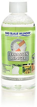 Das Blaue Wunder Terrassen Reiniger Set | Konzentrat: Reiniger + Imprägnierung | säurefrei | kraftvolle Reinigung | Stein Mamor Sand- und Kalkstein (Terrassen Reiniger Konzentrat, 500 ml)