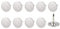 METALLIXITY Tappezzeria Chiodo Punta (9,5x10x1,2mm) 100pz, Ferma Piatta Testa Spingi Spilli - per Casa Edilizia, Casa Cucina Mobili, Argento Tono