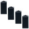 BRATEK - 4 Interruttori compatibile con Bticino - Interruttori luce da muro Nero - Pulsante compatibile interruttore living - Pulsanti placchette interruttori luce - Interruttore luce muro