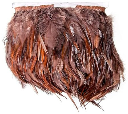 1 m natürliche weiße Huhn Hahn Feder Trim Fransen 10–15 cm Fasan Plume Band Juju Hut Handwerk DIY Nähen Tapisserie Dekoration