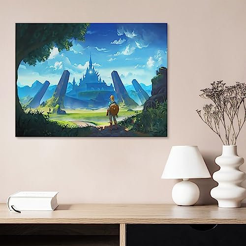 adults kids jigsaw puzzles 1000 pieces puzzles zelda legend puzzle jigsaw breath of the wild puzzles education toys games family decoration(38x26cm)-FD3