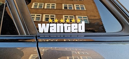 Wanted Aufkleber Sterne Sticker most wanted