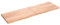 vidaXL Waschtischplatte, Multifunktional Arbeitsplatte mit Naturkante, Waschtischkonsole Tischplatte für Badezimmer, Holzplatte Platte, Hellbraun 200x60x(2-6) cm Massivholz Behandelt
