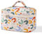 uekeboag Große Reise-Make-up-Tasche für Damen, gesteppt, Blumenmuster, Baumwolle, Kosmetiktasche, Kosmetiktasche, Kosmetiktasche, Kosmetiktasche, Kosmetiktasche, Kosmetiktasche, Kosmetiktasche,