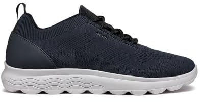 Geox U Spherica A, Zapatillas para Hombre, Azul Marino Y Negro, 42 EU