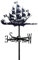 ANCNA-U Wetterfahne mit Boot oder Schiff, Metall-Silhouette, Ornament, Dachhalterung für Garten, Zaun, Schuppen, Outdoor, Bauernhof, Terrasse, Dekoration, Windrichtungsanzeige, Piratenschiff