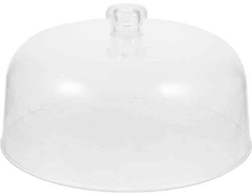 28cm Plastic Cake Dome Lid: Cake Protector with Handle for Food Storage | Acrylic Cake Cover Transparent Design, Easy Lifting, Food Protection for Birthday Wedding Bridal Shower Shop Display