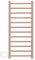AQUAWORLD Stainless Steel 304 Electric Towel Warmer Heated Towel Rail for Bathroom Wall Mounted Bath Towel Heater Hardwired Electric Towel Rack Polished Chrome 1200mm x 500mm (BRUSHED ROSE GOLD)