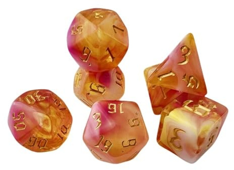 Würfelset Würfel, 7-teilig, Würfel for Mischen von Farben, Würfel aus Acryl, 4 Farben for Mischen, spezieller Retro-Schriftstil, geeignet for Clubpartys, Familien-DIY-Spiele, Zubehör farbige Würfel(12