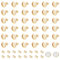 UNICRAFTALE 60 Stück 18 Karat Vergoldete Ohrstecker Cabochon Rohlinge Ohrstecker DIY Ohrringe 10mm Tabletts Ohrring Lünetten Tabletts Edelstahl Ohrstecker Beschläge Zur Herstellung von Ohrringen