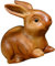 Zerodeko Kaninchen-Ornamente Hasenskulptur Kaninchen-Figur- Osterhasen Dekorationen Tee-Haustier- Osterhasen-Dekorationen Hasenfigur Chinesisches Mini-Tiere Rotes Öl Thuja