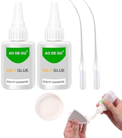 Super Colla,50g Super Glue,Super Colla Ultrarapida,Colla Attaccatutto Forte Universale,Colla per Plastica,Colla per Vetro,Colla per Pietra,Oily Welding Glue,Colla Trasparente,Istantanea Colla,2pc