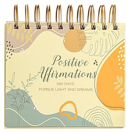 Inspirierender Tageskalender 2025-365 Tage mit motivierenden Zitaten, Schreibtischkalender für Büro | Desktop-Kalender 2025, positive Affirmationen, Ermutigung, Achtsamkeits-Schreibtisch-Accessoire
