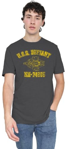 Star Trek Unisex Star Trek Defiant Athletic Unisex T Shirt T-Shirt (Pack of 1)
